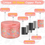 12oz Insulated Vacuum Food Jar with Buckle Lid Wide Mouth Soup Thermo for Hot Food Kids Leakproof Stainless Steel Lunch Container (mermaid)