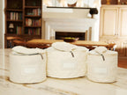 Covermates Keepsakes - Dish Storage Set - Padded Protection - ID Window - Stain Resistant - Machine Washable - China Storage, Cream