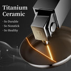 Stainless Steel Frying Pan Set with Lids,8inch 9.5inch 11inch Nonstick Ceramic Frying Pan Set of 3, Non Toxic Healthy Ceramics Omelet Pans,Chef's Pans,Skillets Kitchen Cooking Pan PFOA Free