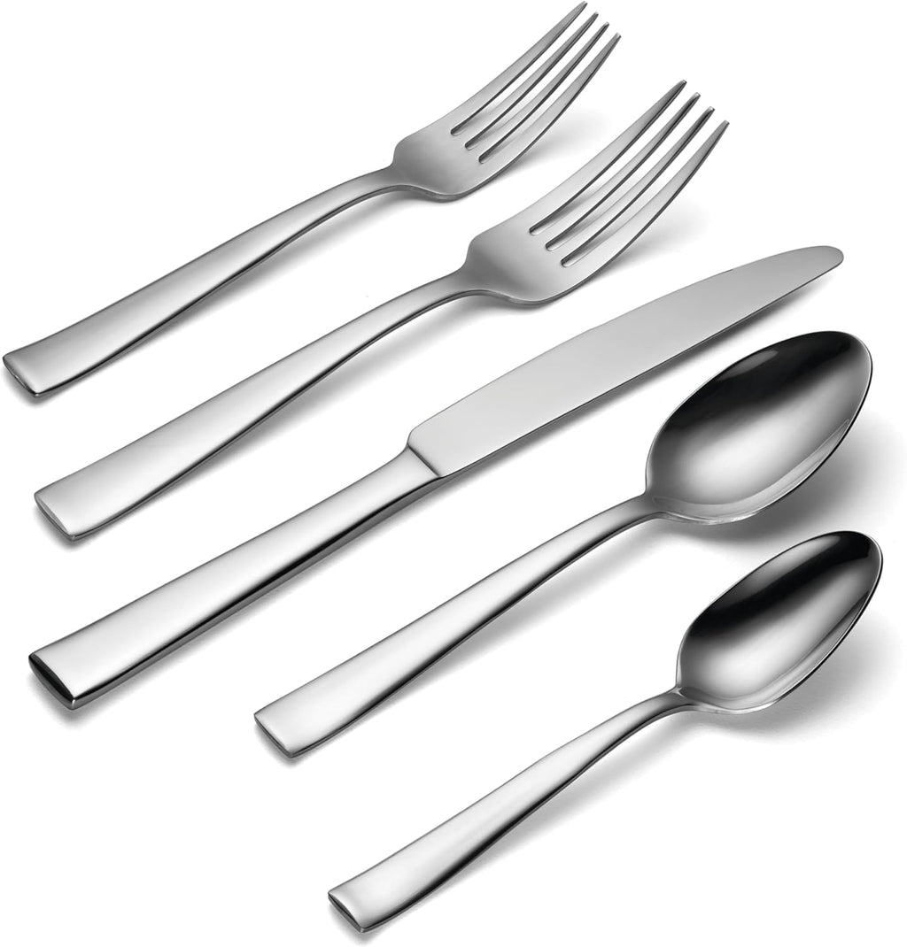Oneida H147020A Monolith 20 Piece Everyday Flatware, 18/0 Stainless Steel, Silverware Set (Service for 4)