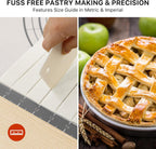 Silicone Mat, 26 x 16inch Extra Large Non-stick Pastry Baking Mat with Measurement, Resuable Thick Cookie Sheet Counter Mat, Dough Rolling Mat, Oven Liner, Fondant/Pie Crust Mat