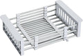 COVRA Over Sink Dish Drying Rack, Stainless Steel Drainer for 11"-19" Sinks, Kitchen Countertop Organizer for Dishes, Vegetables, and Fruits (Gray)