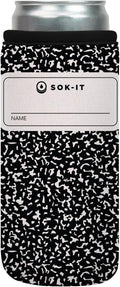 Sok It CanSok Sleeve for Beer & Soda Insulated Neoprene Cover (Compose Yourself, 12oz Slim Can Sleeve)