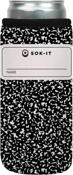 Sok It CanSok Sleeve for Beer & Soda Insulated Neoprene Cover (Compose Yourself, 12oz Slim Can Sleeve)
