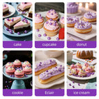 Edible Pearl Sprinkles,Purple Pearl Sugar Sprinkles,Mix Size,Baking Edible Cake Decorations Candy,Cupcake Toppers,Cookie Decorating Donuts Ice Cream Toppings, Party Supplies130g/4.58oz