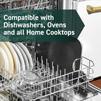 HexClad Hybrid Nonstick Double Burner Griddle, Stay-Cool Handles, Dishwasher-Friendly, Oven-Safe Up to 900°F, Induction Ready, Compatible with All Cooktops