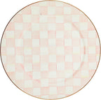 MACKENZIE-CHILDS Enamel Serving Platter, Decorative Serving Platter for Food, 16 Inches, Rosy Check