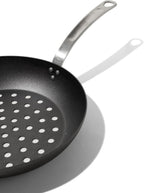 Made In Cookware - 12" Seasoned Carbon Steel Grill Frying Pan - (Like Cast Iron, but Better) - Professional Cookware - Crafted in Sweden