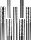 Metal Chopsticks Reusable 18/8 stainless steel Chopsticks 5 Pairs Modern Style Dishwasher Safe Lightweight Non-Slip Chop Sticks 9 1/4 Inches Present Set