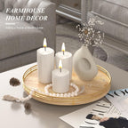 Farmhouse Oak 13" Lazy Susan Turntable Organizer for Cabinet, Round Wooden Lazy Susan Organization and Storage for Dining Table, Pantry, Kitchen, Countertop, Cupboard,Home Decor