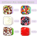6Pack 6oz Stainless Steel Snack Containers for Kids, Easy Open Leak Proof Metal Toddler Snack Containers with Silicone Lids, Stackable Metal Toddler Lunch Box for School-U.S.Design Patent