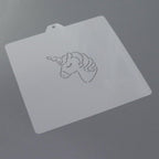 Cookie cutter and stencil set Baking stencils and cutters bundle DIY bakery decorating kit Cookie cutter with stencils Icing stencil Unicorn PYO Stencil paint your own cookies (Unicorn)