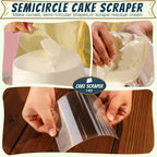 Teenitor 7 Pcs Cake Scraper, Bench Scraper Dough Scraper Cake Smoother Bowl Scraper Cake Cutter Cake Decorating Kit