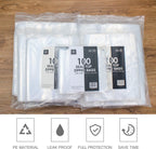 12" X 15" (500 Bags) 2 Mil Clear Reclosable Zip Plastic Poly Bags with Resealable Lock Seal Zipper