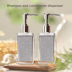 White Soap Dispenser with Refillable Plastic Pump for Bathroom Sink or Kitchen Counter, Ideal for Hand Soap, Liquid Soap, Dish Soap, or Lotion Use