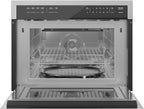 KoolMore COM-24SS 24 Inch Built-in Convection Oven and Microwave Combination with Broil, Soft Close Door, 1000 Watt Power, Stainless Steel Finish, Touch Control LCD Display, 24 in/1.6 Cu. Ft, Silver