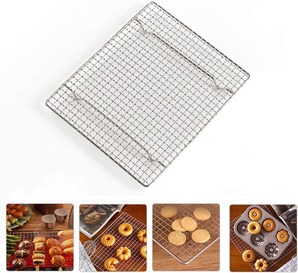 100% Stainless Steel Wire Cooling Rack Heavy Duty Roasting Rack for Baking Cooking Roasting Grilling By InBlossoms