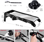 Masthome Mandoline Food Slicer, Adjustable Stainless Steel Vegetable Slicer for Cheese, Zucchini, Carrots, Fruits, Vegetable Chopper with Cleaning Brush and Gloves