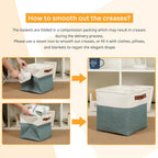 DULLEMELO 11x11 Cube Storage Bins for Organizer, Foldable Cube Storage Bins for Organizing Home Office Closet Shelves, Fabric Cube Baskets for Home Organization(4 Pack - White&Deep Green)