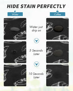 AMOAMI Coffee Mat Hide Stain Rubber Backed Absorbent Dish Drying Mat for Kitchen Counter - Fits Under Coffee Maker & Espresso Machine (16X24, Ink)