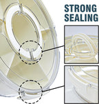 Divided Serving Tray with Lid Rotating Veggie Tray Charcuterie Tray for dinner party, Portable Snack Spinner for Picnic, Travel, Leakproof Serving Platter