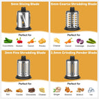 Meat Grinder & Stainless Steel Slicer Shredder Attachment for KitchenAid Stand Mixer, Meat Grinder Attachment with Sausage Stuffing Set and Cheese Grater, For Kitchenaid Mixer Attachments