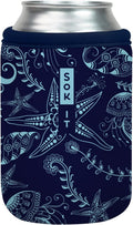 Sok It CanSok Sleeve for Beer & Soda Insulated Neoprene Cover (Ocean Oasis, 12oz Can Sleeve)