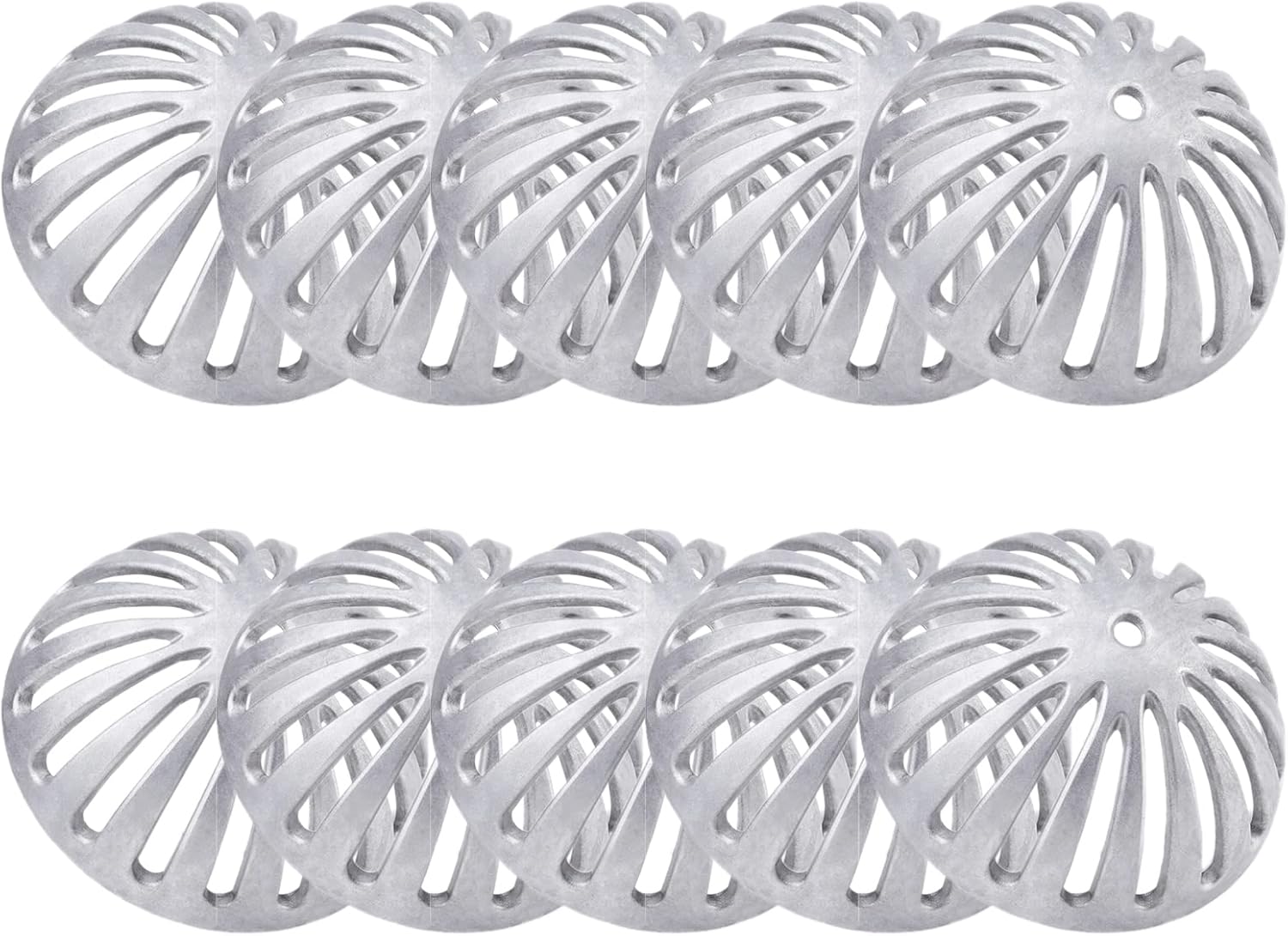 Floor Sink Strainer, Floor Drain Strainer, Heavy Duty Aluminum Dome Drain Cover, Floor Drain Cover for Restaurant, Home, Garden, Kitchen, Bar, Buffet or Food Service 5-1/2" W x 2-1/4"H(10PCS)