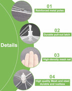 Large Food Cover,6 Pack Mesh Food Tent,17"x17",White Nylon Covers,Pop-Up Umbrella Screen Tents,Patio Net for Outdoor Camping, Picnics, Parties,BBQ,Collapsible and Reusable