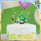 13 Pcs Dynamite Candles 12 TNT Themed Birthday Cake Candles and Number 9 Candle Cake Topper for Pixel Theme Birthday Party Anniversary Party Dynamite Theme Party Video Game Party Supplies (Number 9)