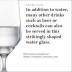 ZWIESEL GLAS Pure Water Glass (Set of 6), Drinking Glasses for Water, Dishwasher-Safe Machine-Made Tritan Crystal Glasses, Made in Germany (15 Ounce)