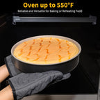 9.5 Inch Round Cake Pan Set of 2,Cast Aluminum Bakeware Ceramic Nonstick Oven and Dishwasher Safe(Black)