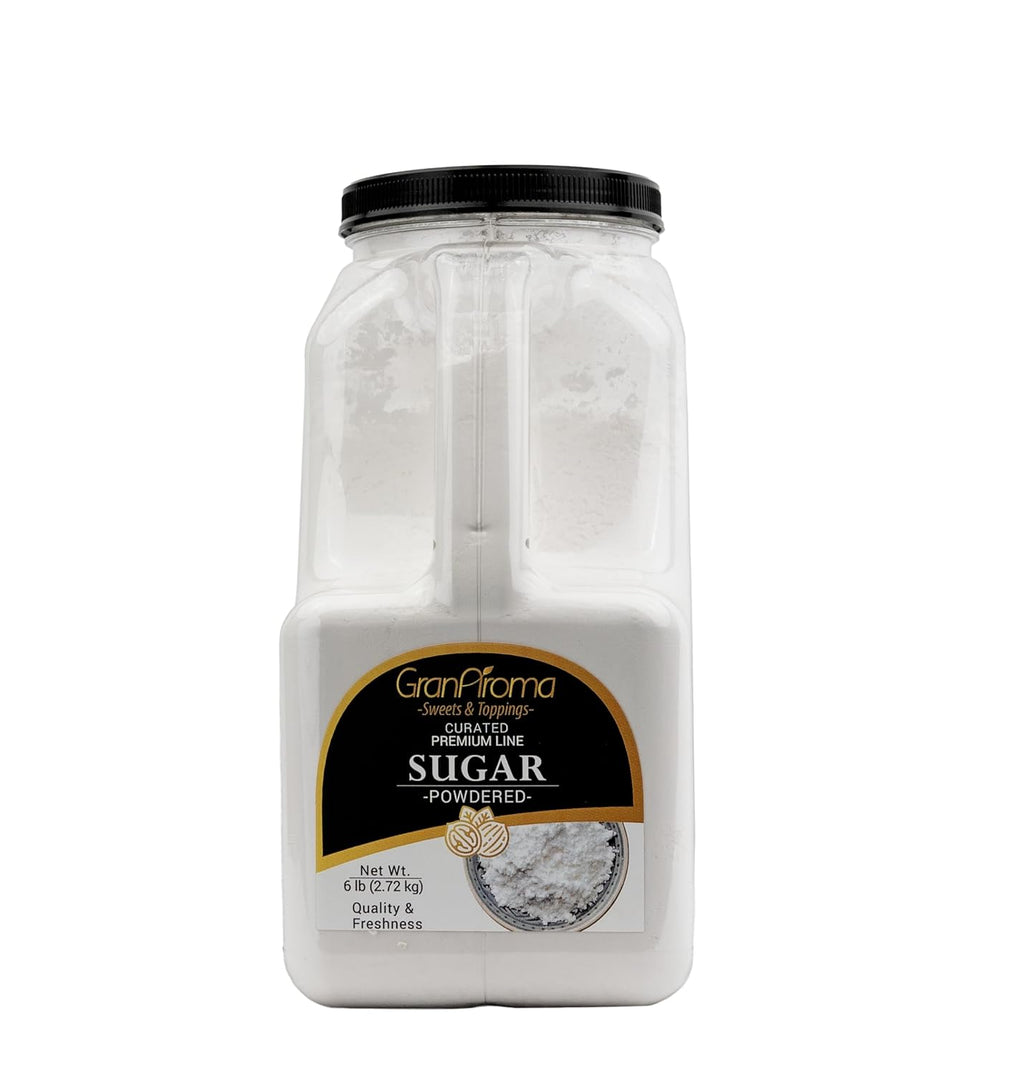 GranAroma Powdered Sugar, Fine Powder, Baking & Frosting, Confectioner's Sugar (6 Pound)