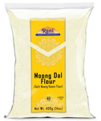Rani Moong Flour (Mung Bean Flour, Green Gram Flour) 14oz (400g) ~ All Natural | Vegan | Gluten Friendly | NON-GMO | Kosher | Indian Origin