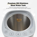 OCTAVO Water Boiler & Warmer 5 Liter, 304 Stainless Steel Water Tank, 700 Watt 6 Adjustable Water Temperature, LCD Touch Control Screen, Child Lock with Water Shortage Indicator