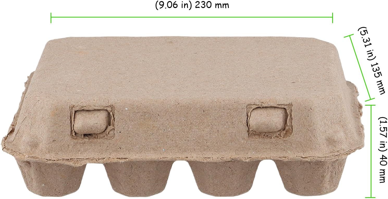 60 Pack 12 Count Quail Egg Cartons, Paper Pulp Quail Egg Holders, Bulk Quail Egg Container Boxes for Storage Quail Egg for Market, Family, Refrigerator, Farm