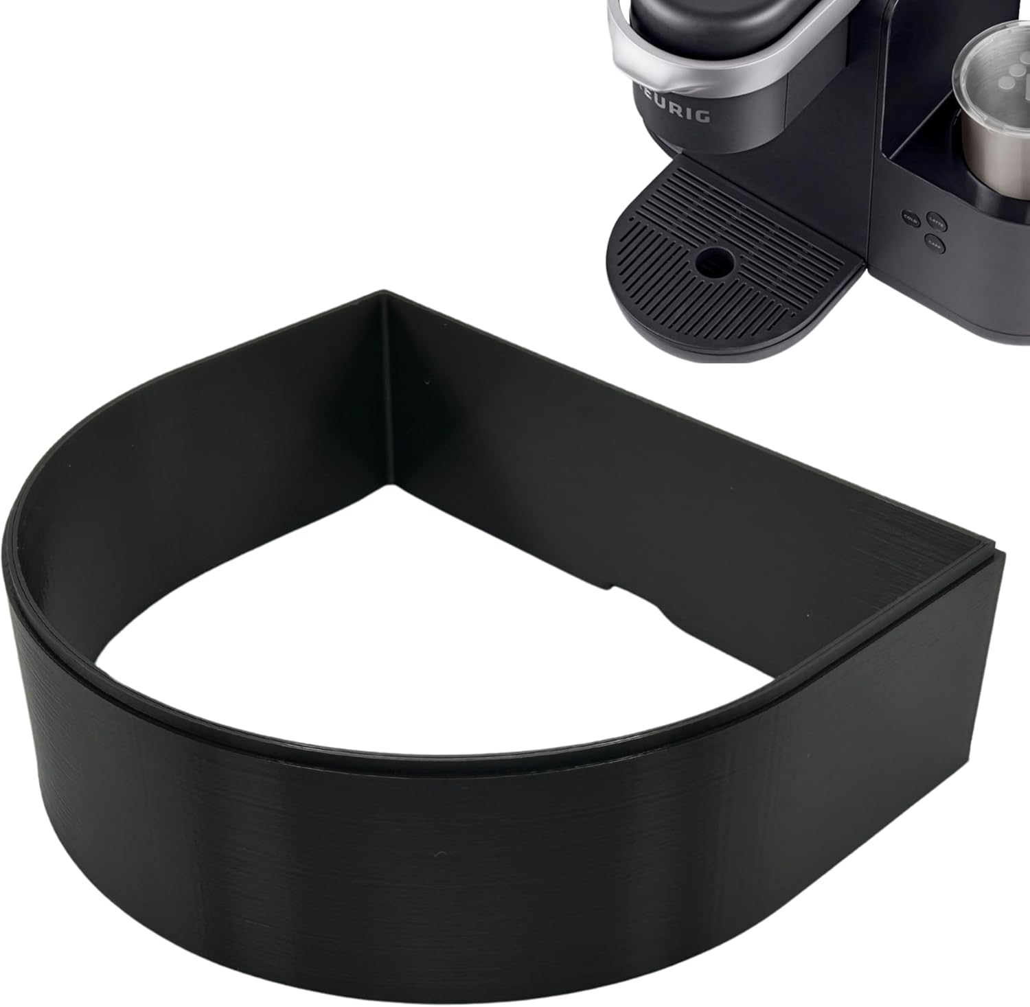 Drip Tray Mug/Cup Riser Made for the Keurig to Reduce Splashes - Riser Only (Black, K-Cafe 1.7 inches Tall)
