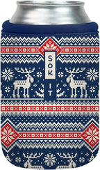 Sok It CanSok Sleeve for Beer & Soda Insulated Neoprene Cover (Sweater Weather, 12oz Can Sleeve)