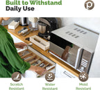 Silverware Tray for Drawer Organizer,Kitchen Drawer Organizer,Cutlery Organizer in Drawer, Flatware Silverware Holder, Expandable Adjustable Wooden Dividers (8-slots)