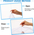 JULBEAR 4 Pcs Mesh Food Cover Tent Large and Tall Umbrella Food Screen Covers for Outside Pop-up Mesh Reusable Food Nets for Parties Picnics Outdoor BBQs Collapsible (2 Pcs 17"x17", 2 Pcs 14"x14")