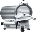 KWS MS-12NT Premium Commercial 420w Electric Meat Slicer 12-Inch Non-sticky Teflon Blade, Frozen Meat/Cheese/Food Slicer Low Noises Commercial and Home Use [ ETL, NSF Certified ]