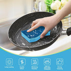 AIDEA Sponges Kitchen, Non-Scratch Scrub Sponge, 6Count, Sponges for Non-Stick Cookware, Kitchen Sponge for Dishes, Cleans Fast Without Scratching, Cleaning Power for Kitchen, Bathroom, Household