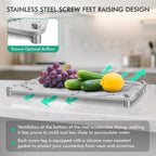 Stone Drying Mat For Kitchen Counter Superb Absorbent Diatomaceous Earth Mats with Non-Slip Feet Quick Dry Stone Dish Drying Pad Dish Pad Multi-Purpose(Marble-LightGray, 15.7" x 11.8")