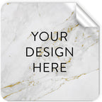 100 Custom Vinyl Stickers - Upload Your own Image, Text, Design, Logo - Personalized Logo Labels for Handmade, Packaging, Bottle, Jars, Candle, Brand Stickers (Gold Marble, 2x2 Square)