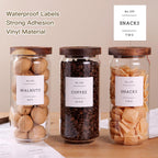 3 Set Glass Pantry Storage Jars with Acacia Airtight Lid - 35oz Thicken Glass Kitchen Canisters with 132 Pantry Labels - Clear Food Storage Containers with Wood Lid for Tea,Sugar,Cookie,Pasta
