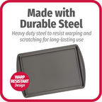 GoodCook Everyday Nonstick Carbon Steel 13” x 9” Baking Sheet Set, 3 Pack – Standard-Sized Carbon Steel Cooking Pans, Bakeware Set, Cookie Sheets for Baking, Oven Pan Set