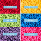 Sweets Indeed Sprinkles 6 Cell Edible Sprinkle Mix Jimmies Perfect for Cake Decorations Baking Ice Cream Cookies Cupcake Topper (Rainbow Jimmies)