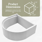 Drip Tray Mug/Cup Riser Made for the Keurig to Reduce Splashes - Riser Only (White, K-Slim 1.7 inches Tall)