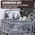 Walfos Icing Spatulas, Stainless Steel Cake Spatula with Sturdy and Durable Handle Cake Decorating Spatula Set of 2 - Multi purpose Use for Home, Kitchen or Bakery (6” & 8”)