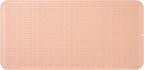 Silicone Dish Drying Mat for Multiple Usage,Easy clean,Eco-friendly,Heat-resistant Silicone Mat for Kitchen Counter or Sink,Refrigerator or Drawer Liner Pink 5XL 36inches x 18inches